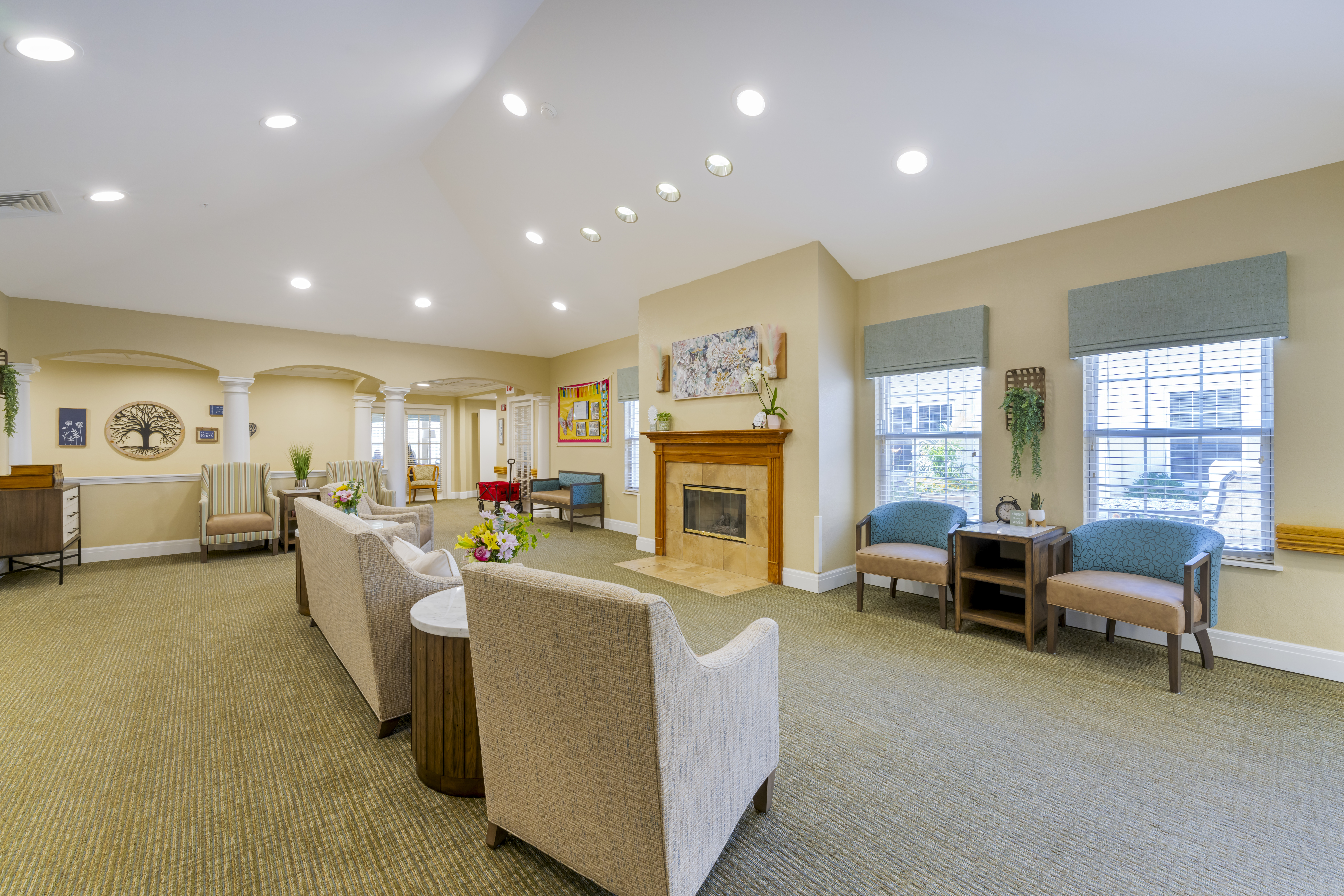 Brookdale East Wichita Community Living Room