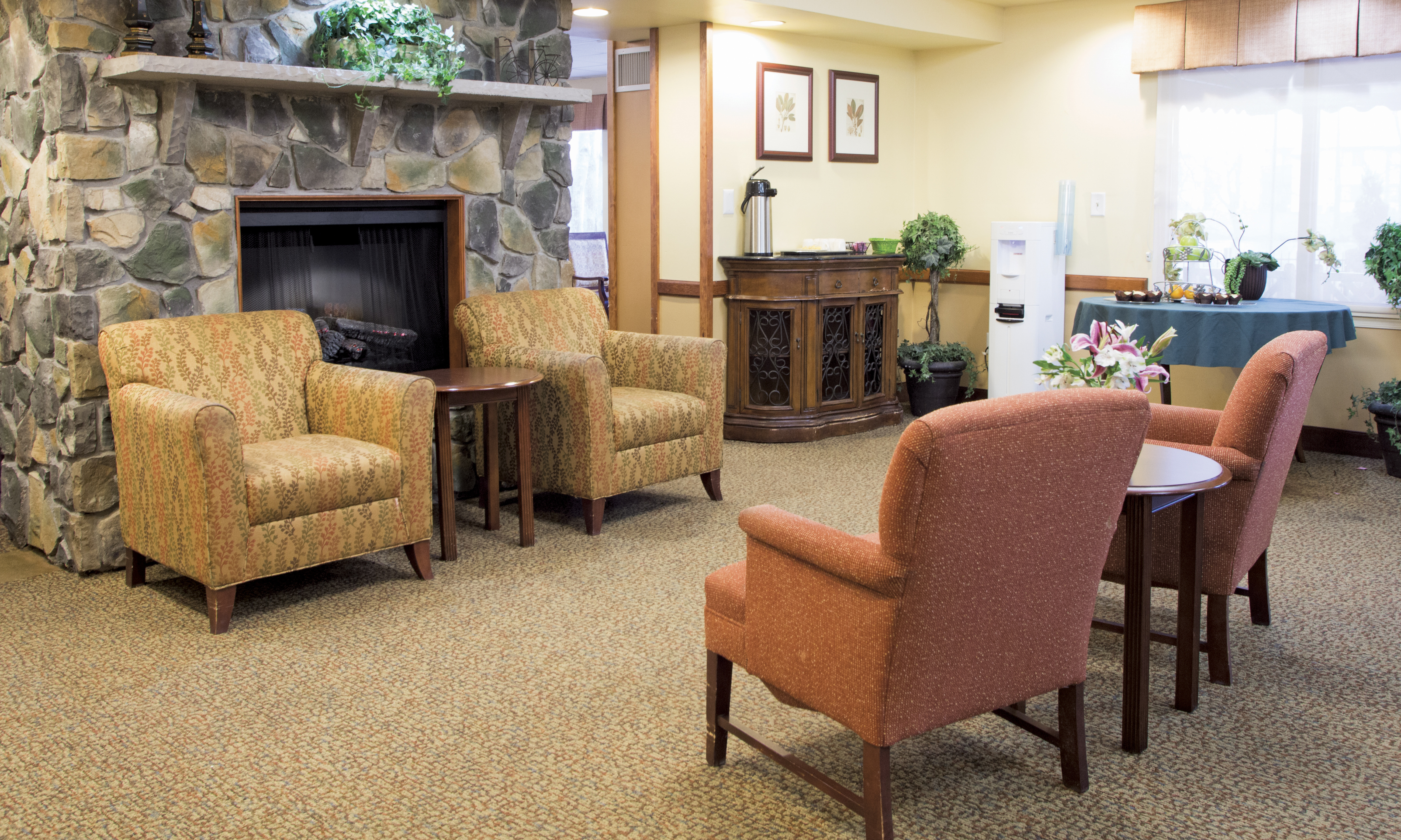 Brookdale Echelon Lake Community Living Room