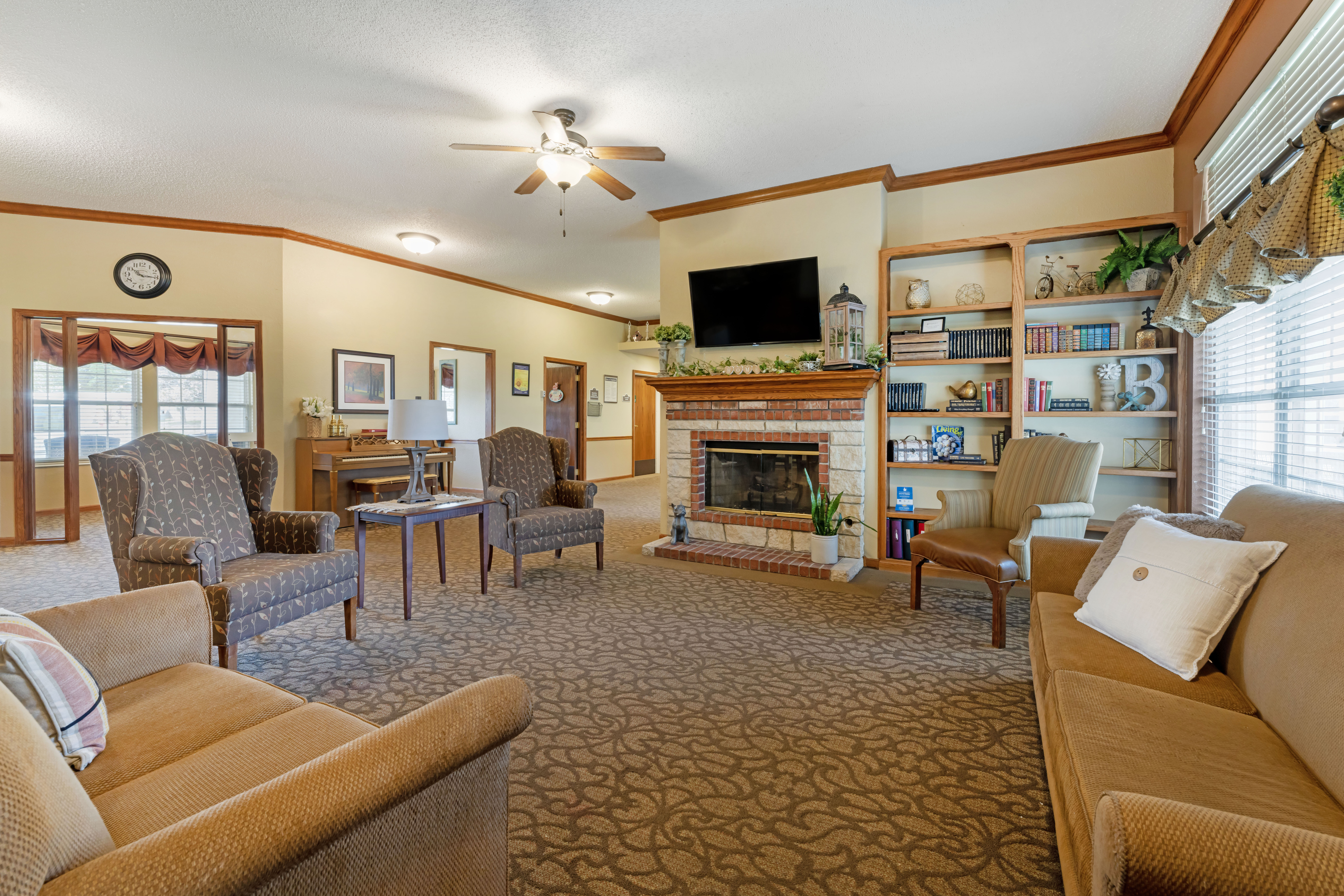 Brookdale Salina Fairdale Community Living Room