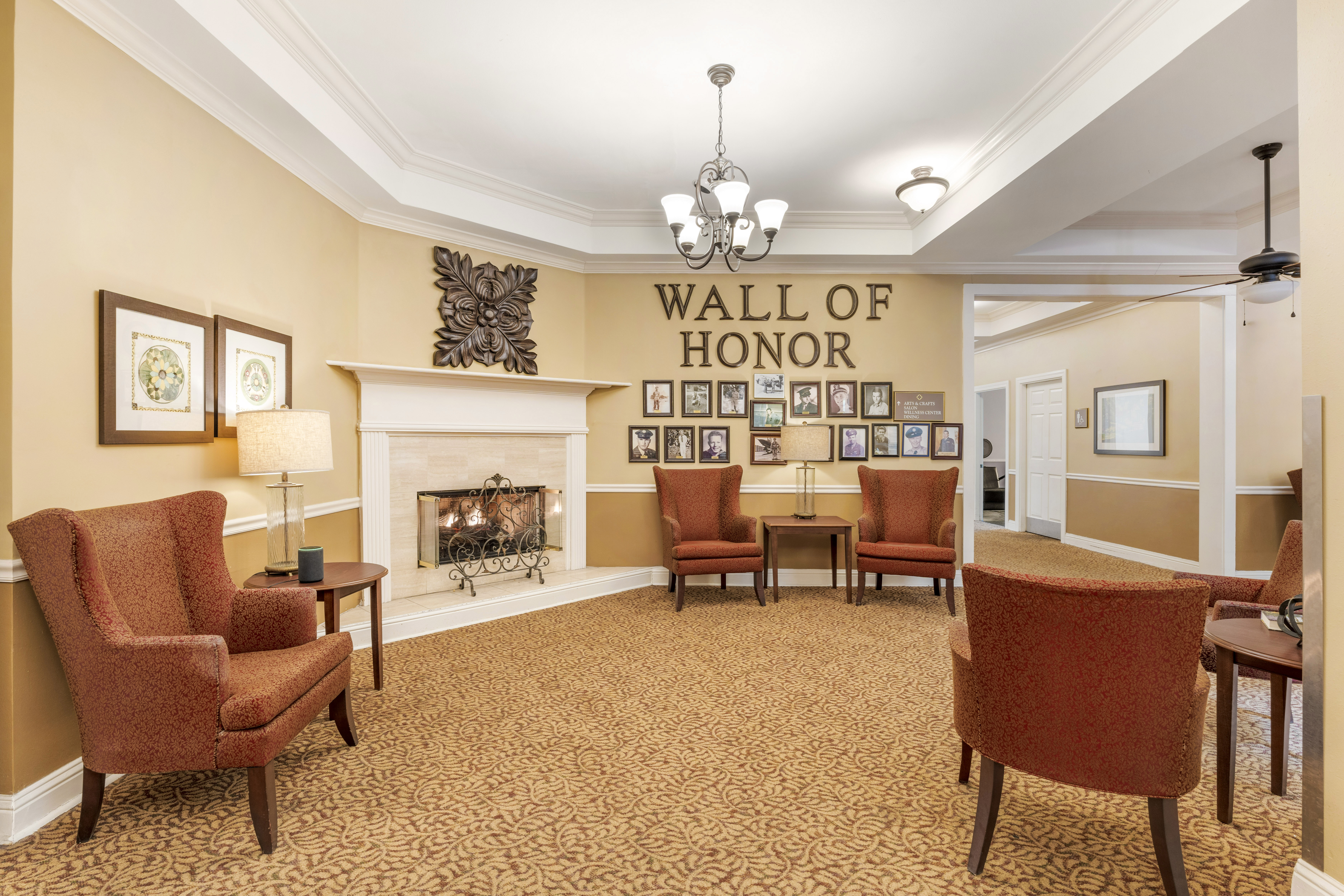 Brookdale Shreveport Veterans Wall