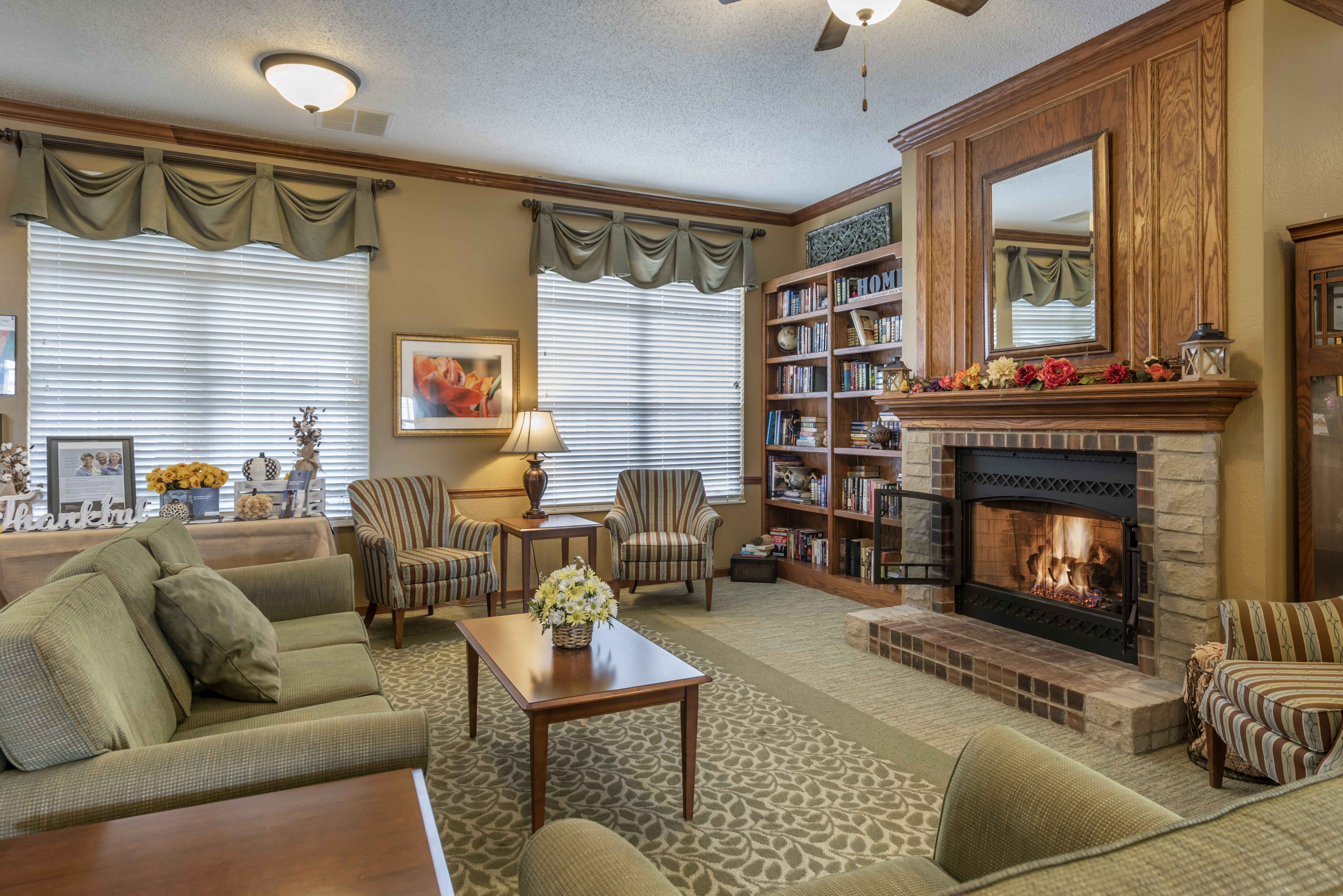 Brookdale Troy Oh Community Living Room